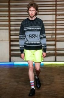 At the Gosha Rubchinskiy show at Paris fashion week SS2016.