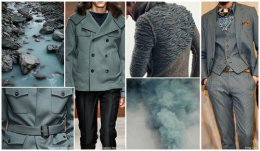 Top Color, Menswear Market, F/W 2015-16, SMOKE GREEN (Frosted Neutrals)